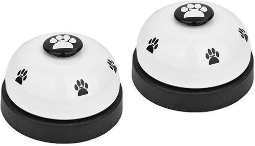 Hundeglocke, 2 Stück Türglocken für Hundetöpfchentraining, Türklingel zum Klingeln, um nach draußen zu gehen, mit klarem Klang, rutschfeste Gummiunterseite, Haustier-Kommunikationswerkzeug für kleine,