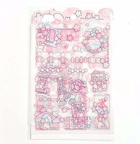 Handkonto-Aufkleber Pink Girly Heart Frosted Sticker - Deko Tagebuch Flammpunkt Anime Nettes Design (4)