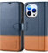TUCCH Case for iPhone 14 Pro (6.1) 2022 5G, PU Leather Wallet Magnetic Protective Flip Folio Stand Cover with [RFID Blocking] Card Holders[Shockproof TPU] Compatible with iPhone 14 Pro, Blue&Brown