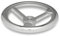 Ganter Normelemente | Handrad Aluminium | DIN 950-AL-80-B12-A | Durchmesser d1: 80mm; Bohrung d2: 12mm