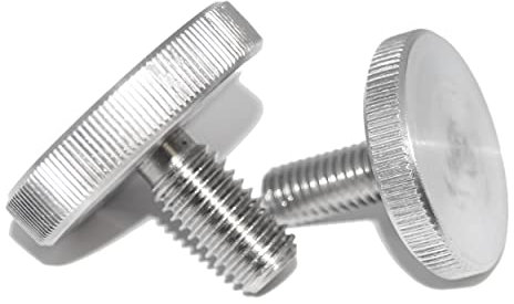 Rändelschrauben M4X10 10 Stück Stellschrauben DIN 653 A1 Edelstahl (1.4305) rostfrei, VA Niro, niedrige Form