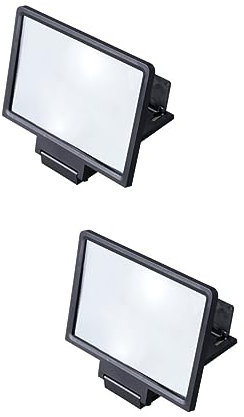 BESTonZON 2 Pièces Mobile Téléphone Écran Loupe Téléphone Écran Agrandisseur Écran D'Ordinateur Portable Loupe Support D'Ordinateur Portable Portable Pliable Support D'Ordinateur Portable