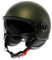 MOMODESIGN - FGTR EVO E2206, Jet-Helm mit Sonnenblende, offener Helm für Motorräder und Motorroller, für Männer und Frauen, Matt Green/Black, M