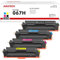 067H 067 Toner Set Kompatible für Canon 067H 067 i-SENSYS MF657Cdw MF655Cdw MF651Cw LBP631Cw LBP633Cdw LBP632Cdw MF653Cdw MF654Cdw MF656Cdw (Schwarz Cyan Gelb Magenta, 4er-Pack)
