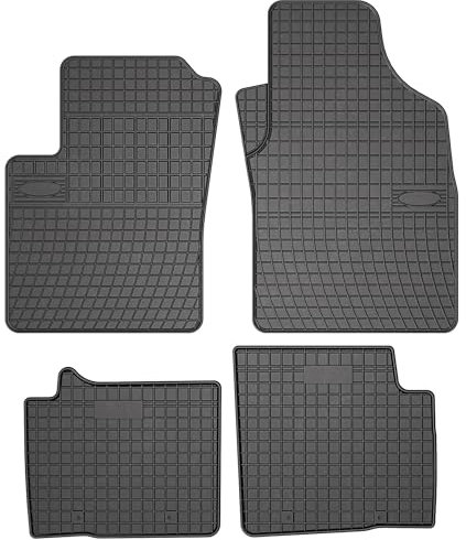 MOTOS Gummimatten Auto Fussmatte passend für FIAT 500 ab 2020 Hatchback, Hybrid (HEV) Verbessern Sie Ihren Reisekomfort mit Antirutschmatte Auto- Allwetter fußmatten Auto, Schutz vor Verschmutzung