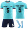 Personalisierte Fußball Trikots Shorts Socken Set, Kinder/Erwachsene Fussball Jersey Trainingsanzug, Fussball Trikot für Jungen Herren