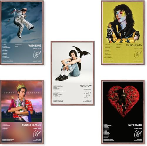 NBAAVBJV Poster Conan Gray Posteralbum Cover Limited Edition (4er-Set) ungerahmt 20 x 30 cm Leinwandposter Wandkunst Dekor Druck Bild Gemälde für Wohnzimmer Schlafzimmer Dekoration