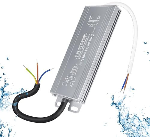 OFFCUP Alimentatore 12V 36W 3A Trasformatore IP67 Driver LED AC 170-250V a DC 12V Sottile Trasformatori LED Costante Senza Sfarfallio