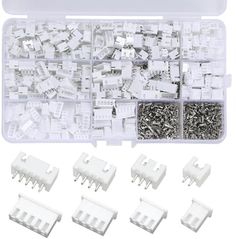 230 Pcs 2.54mm JST-XH Connector Kit, JST-PH 2/3/4/5 Pin pitch terminal kit, Housing Adapter Cable Connector Socket Male, Seat JST Connector JC3