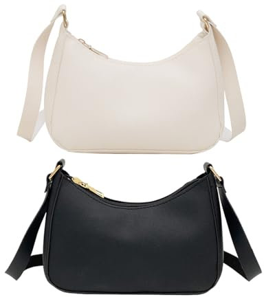 OAOSDH 2 Stücke Frauen Umhängetasche, Einfache Und Vielseitige Umhängetasche, Modische Umhängetasche, Umhängetasche Mit Großer Kapazität, Pu-Er-Umhängetasche.