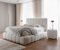 FURNISTAR Polsterbett Chloe mit Bettkasten, Bett 160x200, Doppelbett mit Stauraum und Lattenrost, Boxspringbett-Optik, ohne Matratze, Schlafzimmer - Hellcreme