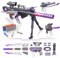 HAUTIK Elektrisch Spielzeug Pistole für Nerf Gun Sniper, 100+ Stil Automatisch Toy Blaster Gun 100 Darts mit Scope, Elektrische Scharfschützengewehr Geschenk für Jungen ab 6-12 Jahre