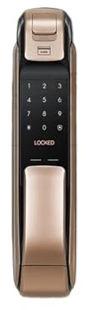 BeNtli Smart Digital Fingerprint Lock SHP-DP728 Push From Outside Home Anti-theft Door Electronic Password Door Lock, Compatible For Samsung Door Lock