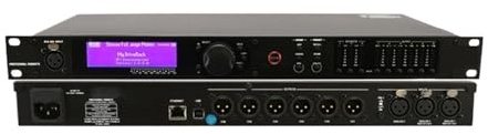 3 Eingänge, 6 Ausgänge, Bühnen-Audioprozessor, Software, Pro-Audio-Treiber-Rack, Professioneller Lautsprecher-Audioprozessor