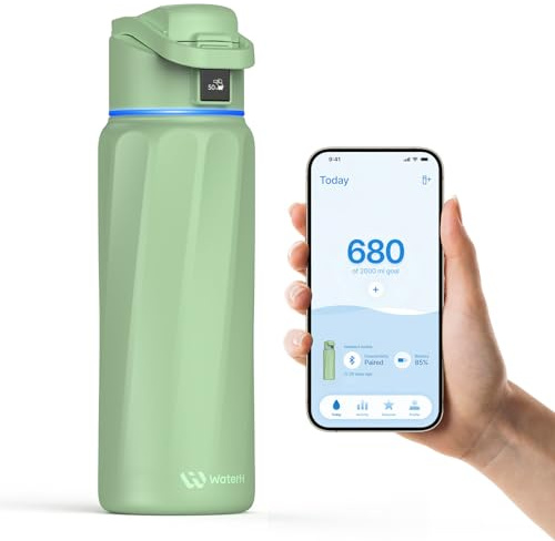 WaterH BOOST - Tracker intelligente per bottiglie d'acqua, con promemoria per bere acqua, 907,2 g
