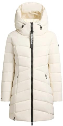 khujo Damen Wintermantel Winterjacke Steppjacke Dier Luna White Gr. L