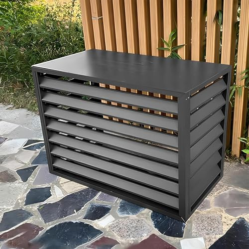ITOSUI Aluminum Mini-Split Condenser Cover, Air Conditioner Shade Covers for Outside, Fencing To Hide Air Conditioner, Shelf Plant Stand for Outdoor