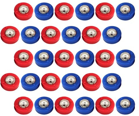 Healvian 30 Stück Kompakte Leichte Curling Shuffleboard Pucks aus Stahl und Kunststoff für Tischspiele und Familienfeiern für Kleiner Spielspaß und Präzise Hand Augen Koordination