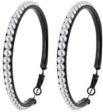 Widmann 03571 - Ohrringe mit Perlen, Schmuck, Rocker, Biker, Karneval, Mottoparty