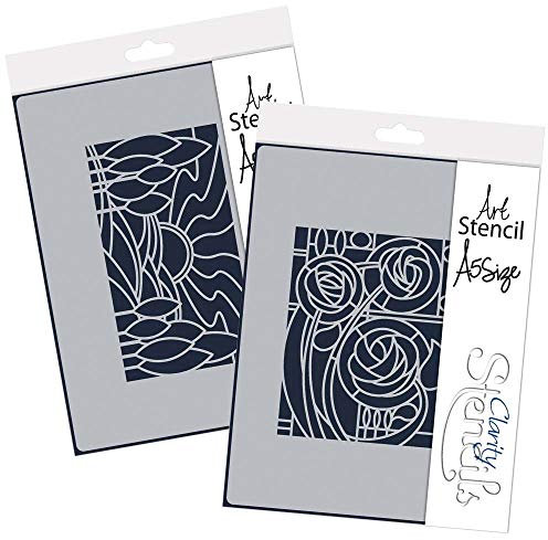 Art Nouveau Schablone Landscape & Eden Rosen, 1 Paar
