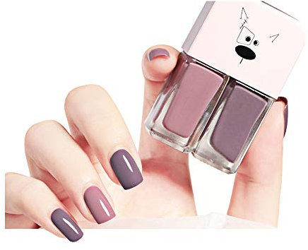Clest F&H Ensemble de vernis à ongles (2 bouteilles)-Non-toxique écologique vernis à ongles à séchage rapide Longwear vernis à ongles brillant finition brillante-B13