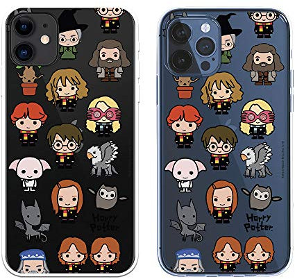 Schutzhülle für iPhone 12 - iPhone 12 Pro, offizielle Harry Potter Charaktere, Ikonen zum Schutz Ihres Smartphones, aus flexiblem Silikon, mit offizieller Lizenz von Harry Potter