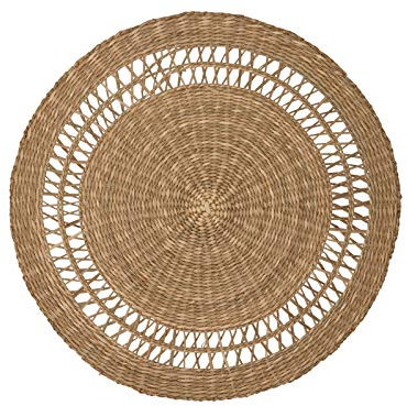 GreenGate Placemat Round Straw