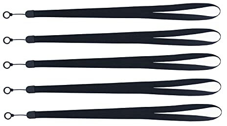 Anti-Loss Lanyard Necklace Compatible for J-uul or similar size System Pens Pendant Holder, Silicone Rubber Carry Ring, 5 Stück