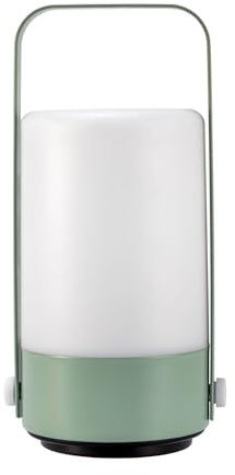 Paulmann Pauleen 48255 LED Lantern, Mobile, Charm, IP44, Timer, Battery Included (1x0.4 Watt), Outdoor, Light Green, Plastic, 3000 K