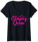 Damen Camping Queen Krone Berge Wohnmobil Zelt Königin T-Shirt mit V-Ausschnitt
