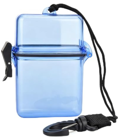Cyrank Tauch-Trocken Box, transparenter Tauchkajak-Segel Halter Unterwasser-Wasserdicht-Schutzhülle mit Seil Haken zum Surfen