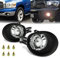EMTOG Nebelscheinwerfer Montageset Frontstoßstange Lampe passend for Dodge Ram 1500 2500 3500 2002–2008 Autozubehör Abdeckung für Nebelscheinwerfer (Size : Fog Light Set)