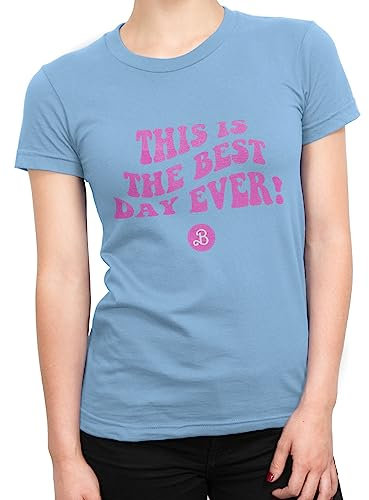 Barbie Magliette Donna | Maglietta Donna Manica Corta | T Shirt Signora Cotone | Blu S