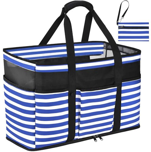 JUYANO Große Strandtasche XXL Familie Wasserdicht, Strandtasche Damen mit ReißverschlussBadetasche XXL Familie Reisetasch Beach Tote Bag Shopper Damen für Strand Pool Fitnessstudio Reisen 45L
