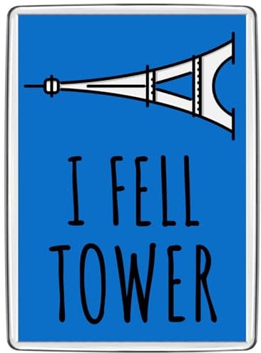 Pixly® Eiffel Tower Fridge Magnet Large Jumbo Size Funny France Paris Joke Keepsake Novelty Refrigerator Souvenir Magnets Gift