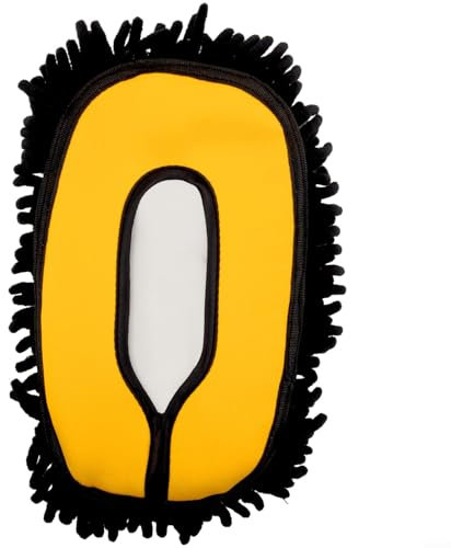 CWOQOCW Autowaschbürste Reinigung Chenille Mop Bürsten, Gelb Bürstenkopf Werkzeug Kit, Mop Ersatz Bürstenabdeckung für Autowäsche, Glasreinigung