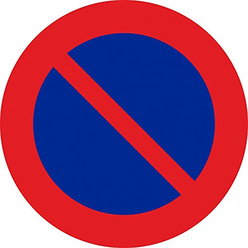 FERRETELIX Señal metálica vial R-308 Prohibido aparcar 50 cm prohibido estacionar