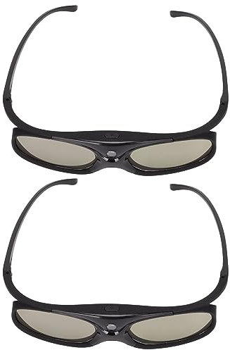 Akozon 2 Stück 144 Hz 3D, Linsenbrille für DLP Orojectors 3 D Projektor Active Shutter LinK LCD
