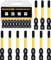 DAKCOS T25 Bit largo, Torx Bit T25, surtido de puntas de S2, punta de atornillado 1/4 vástago hexagonal (longitud 50 mm, 10 piezas)