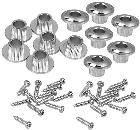 SECFOU 2sets Semiclosed Guitar Tuner Conversion Bushing Adapter Ferrules for Accoustic Guitar Tuning Peg Bushing Setup Tools