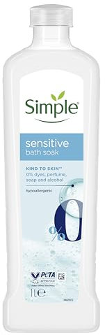 Simple Kind to Skin Sensitive Bath Soak ultra-gentle & hypoallergenic bath product designed for sensitive skin 1 L