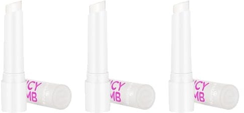 essence JUICY BOMB glossy butter balm, Lippenbalsam, Nr. 06, Transparent, natürlich, glänzend, strahlend frisch, vegan, ohne Parabene, ohne Mikroplastikpartikel, Nanopartikel frei, 3er Pack (3x2.5g)