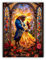 QIUQI Diamant Painting Bilder, Diamond Painting Erwachsene, Round Full Drill Diamond Painting, DIY Kunstwerk für Home Wand Dekor Geschenk, 30×40cm/12×16inch