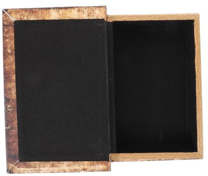 MAGICLULU Vintage Buchform Aufbewahrungsbox Dekorative Schlüssel Schmuckbox Stilvolle Simulation Buch Statue Für Jede Sammlung Perfektes Geschenk Für Antiquitätenliebhaber