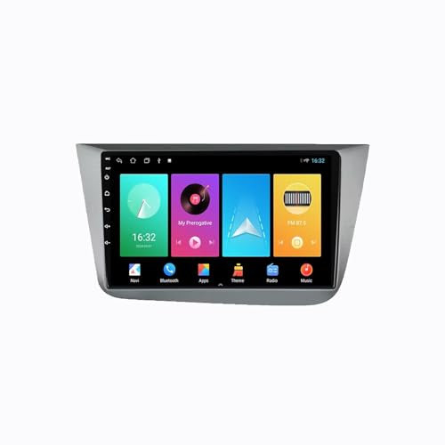 Android 13 2 DIN Pantalla Táctil Radio 9 Coche Pantalla para Seat Altea 2004-2015 con Enlace Espejo/Navegación GPS/Radio FM/BT/Mandos Volante/Reproductor Multimedia(2+32G)