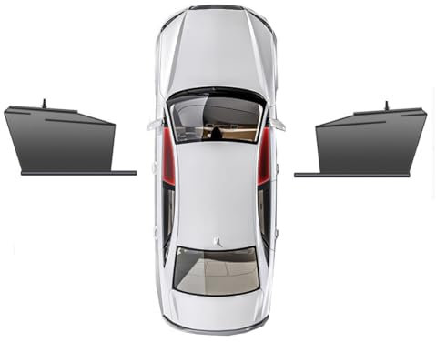 Sonnenschutzrollo für Hyundai Tucson 2015-2020,dehnbarer Seitenfensterrollo,Autoinnenraum,Black-Black-Front-2Pcs