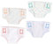 PartyKindom 4 Stück Stoffwindeln für Minipuppen Puppen-Foto-Requisiten Unterhose für Puppe Spielzeugpuppenhöschen Höschen für Puppen Puppe verkleiden Zubehör Spielzeughöschen Puppen Höschen