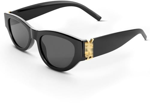 HEFANG Sonnenbrille Herren,Damen,Schwarz,UV400 Schutz,Klassisch Design,über Normale Brille, Modisch für Outdoor, Autofahren, Reisen,Geschenke für frauen