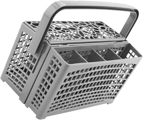 Hoodancos Cestillo Cubiertos Lavavajillas Con Asa Organizador De Utensilios Divisible Escurridor Cubiertos Para Cuchillos Tenedores Y Cucharas Resistente a 120°C FáCil De Limpiar