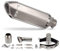 XDETGOK d'échappement Moto Compatible avec Xmax 125 Tuyau D'échappement De Moto Universel 38-51 Mm avec Silencieux 370 Mm DB Killer Exhaust(C)